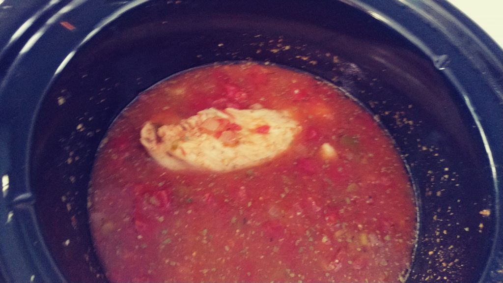 Salsa Chicken in the crock-pot