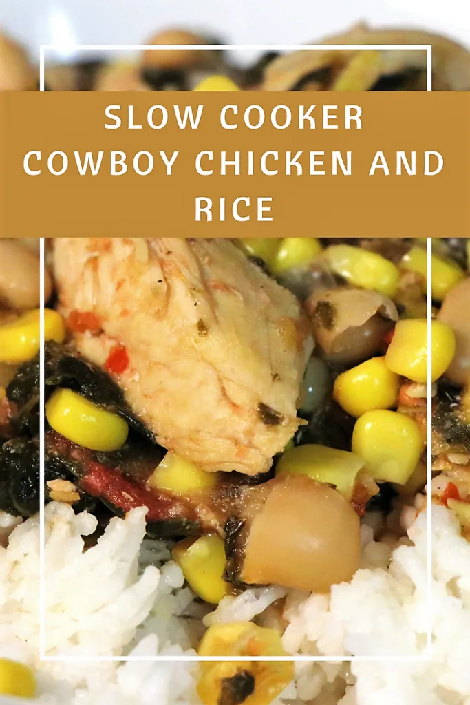 Simple slow cooker cowboy chicken and rice