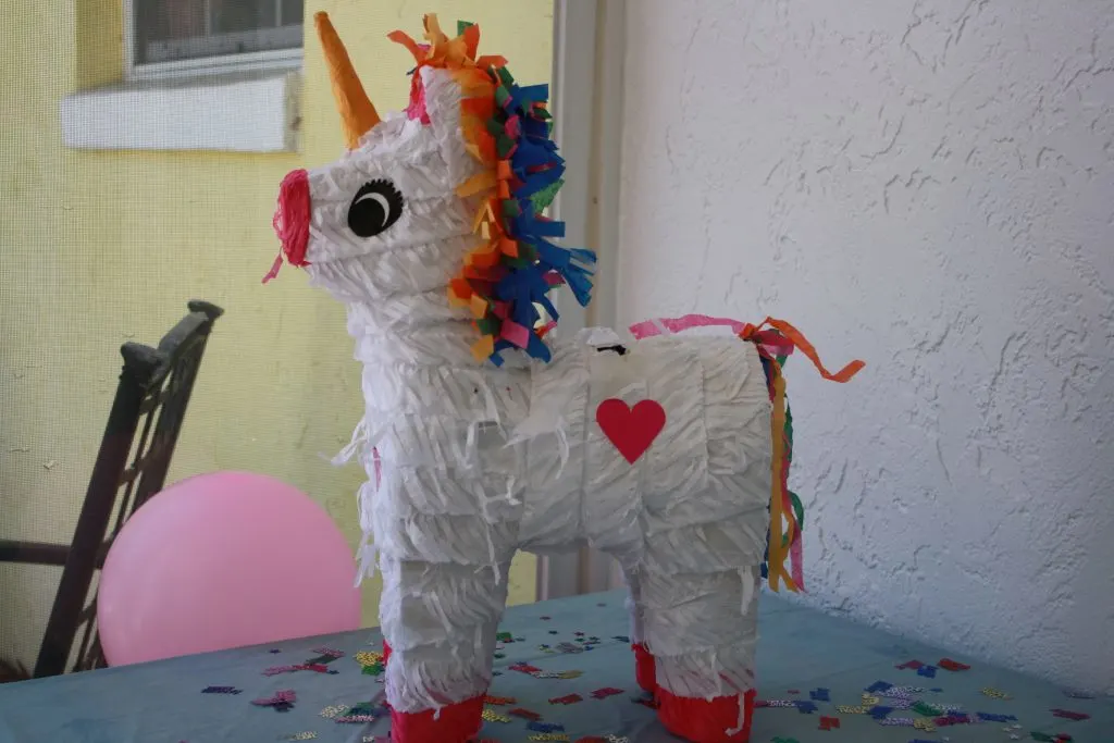 Unicorn Pinata for a unicorn birthday party