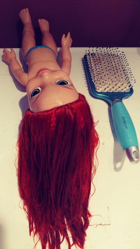 Ariel doll hair repair during