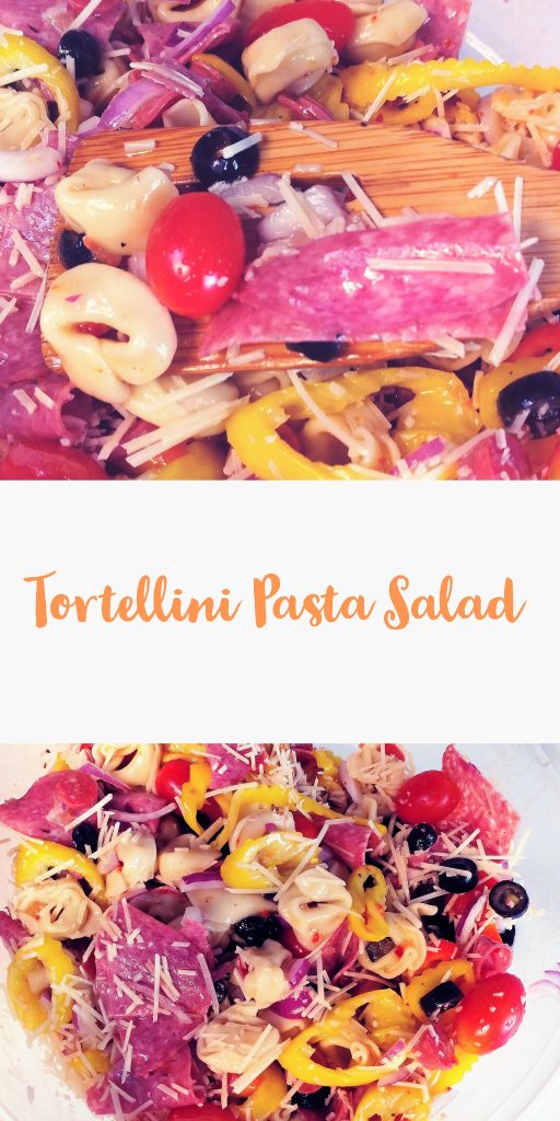 Tortellini Pasta Salad perfect for any cookout or potluck this summer! 
