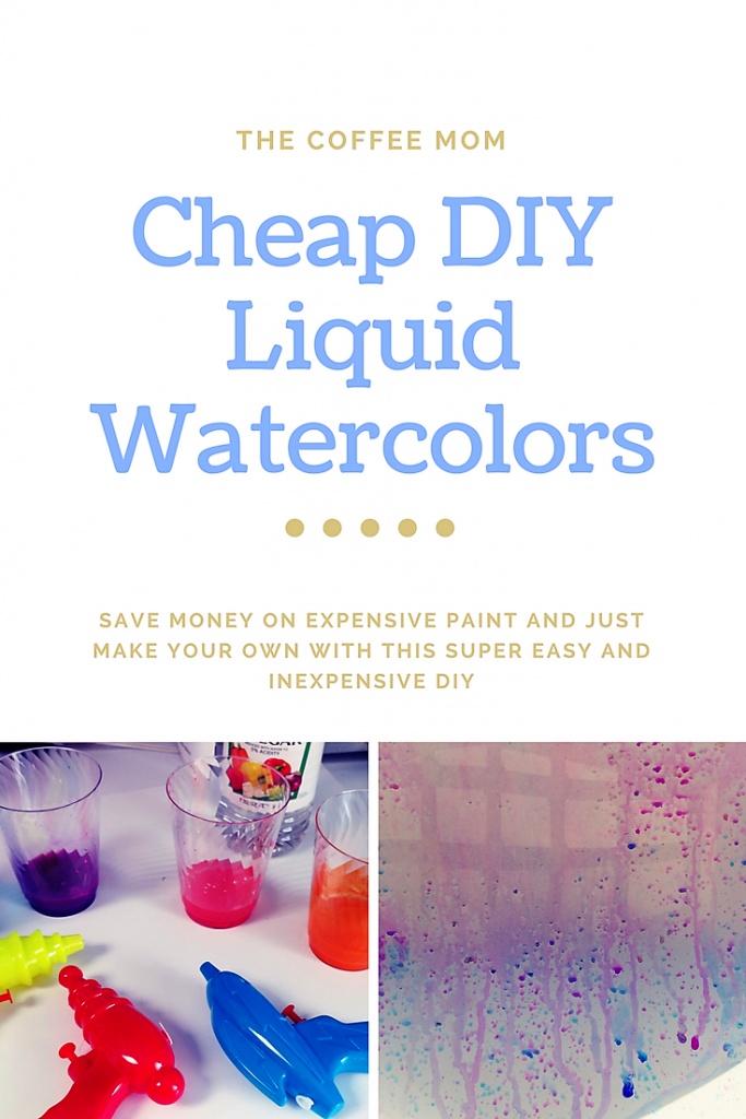 Inexpensive DIY Liquid Watercolor