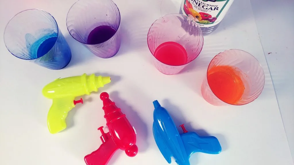 water gun painting