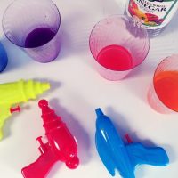 water gun painting