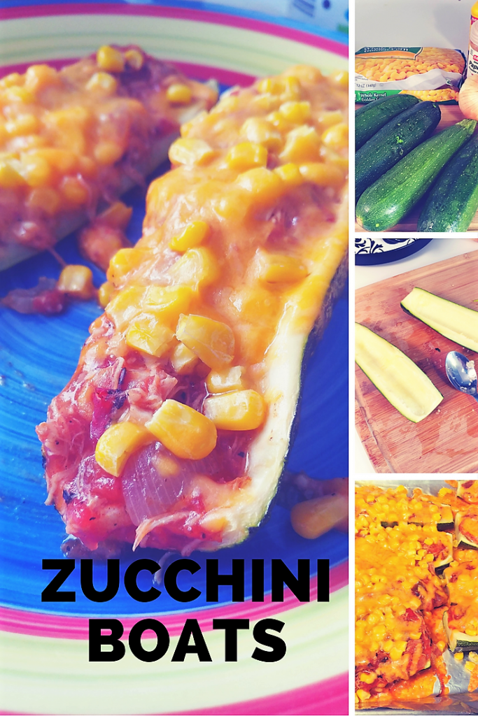 Chicken Taco Zucchini Boats