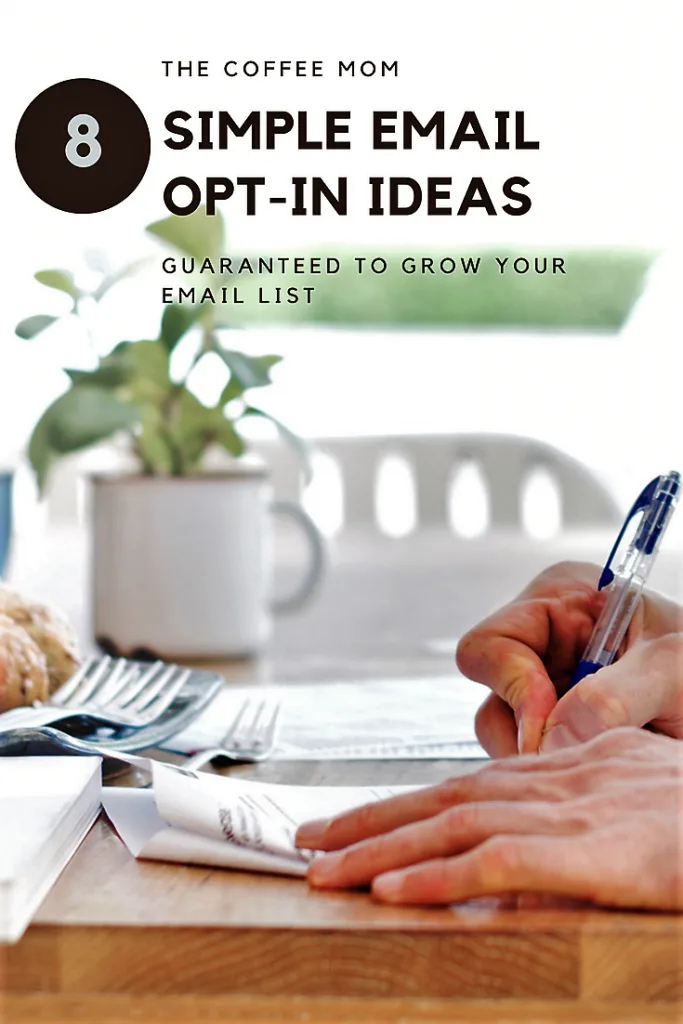 8 email opt-in ideas to grow a targeted email list