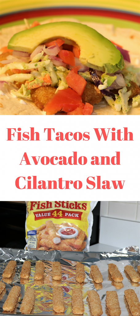 Fish Tacos with Avocado and Cilantro Slaw