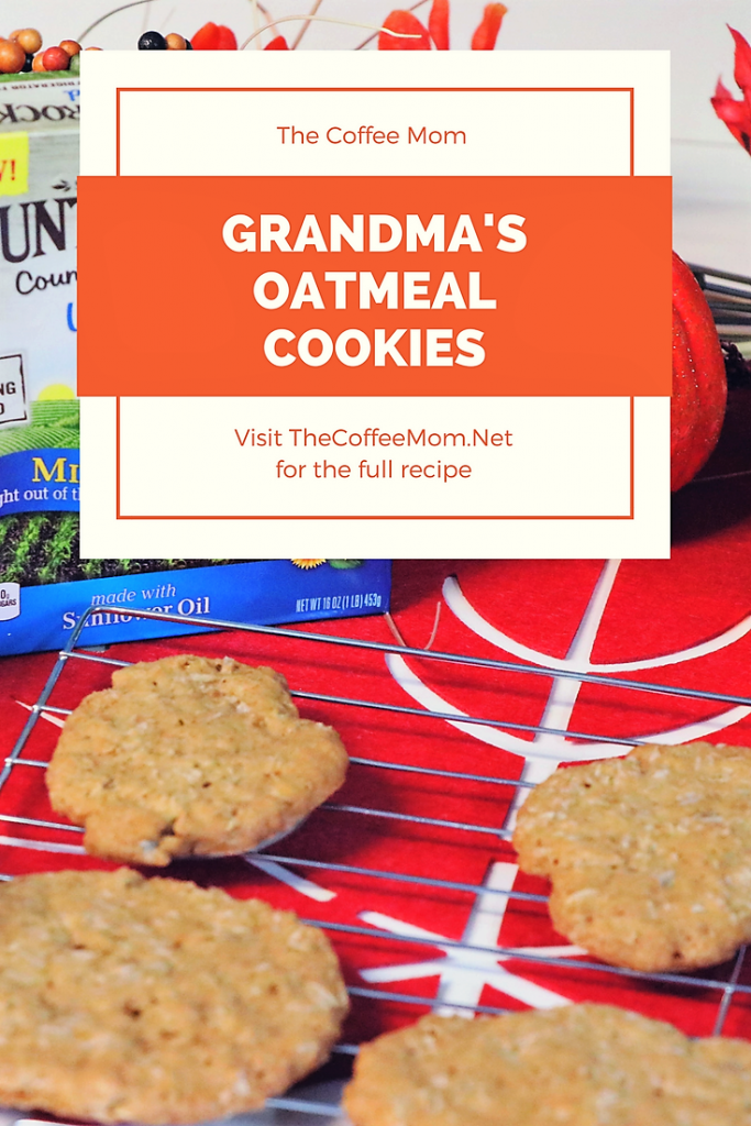 Grandma's Oatmeal Cookies #fallbaking #oatmealcookies 