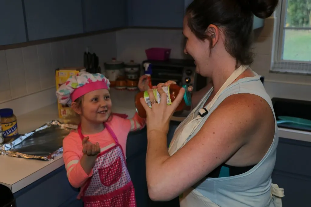 cooking with kids is fun