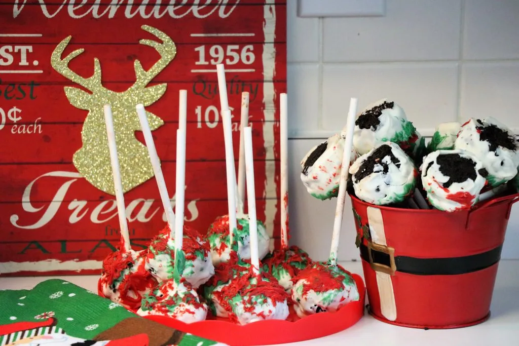 Peppermint Mocha Cake Pops