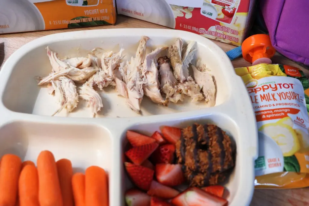 Leftover Chicken healthy school lunch