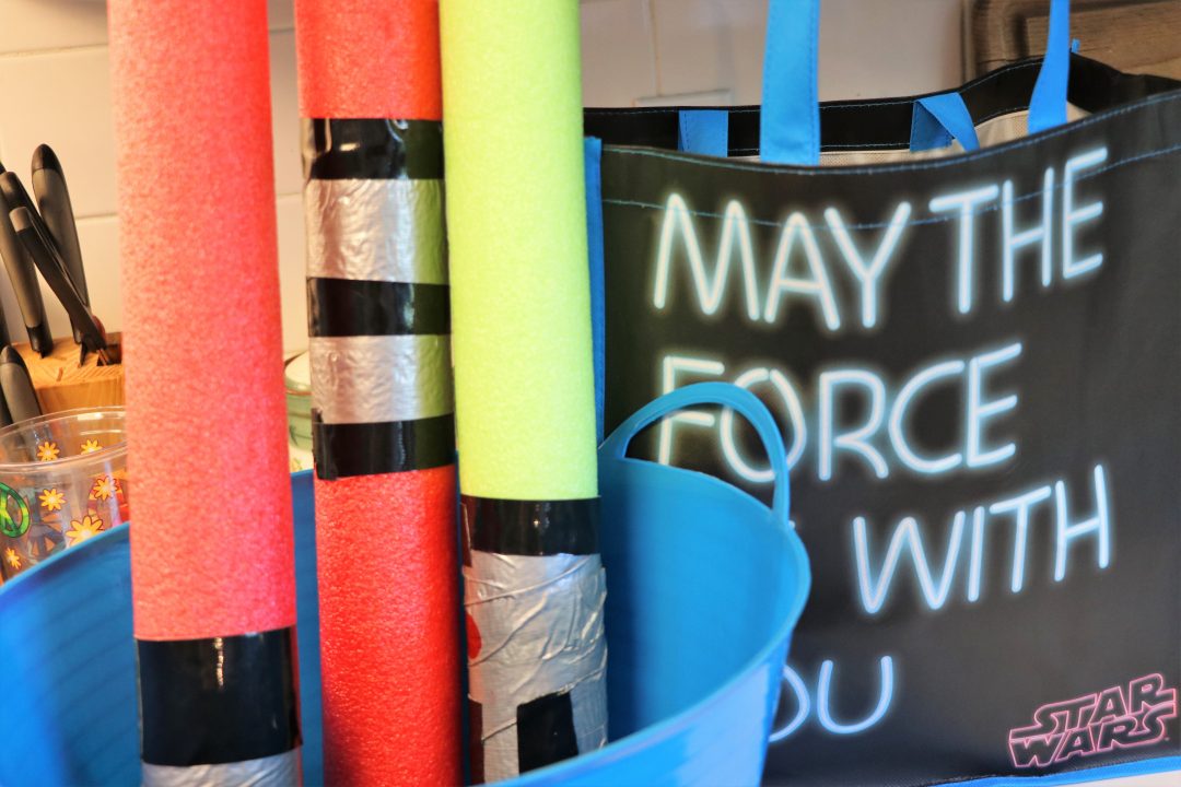 Dollar Tree Pool Noodle Light Sabers