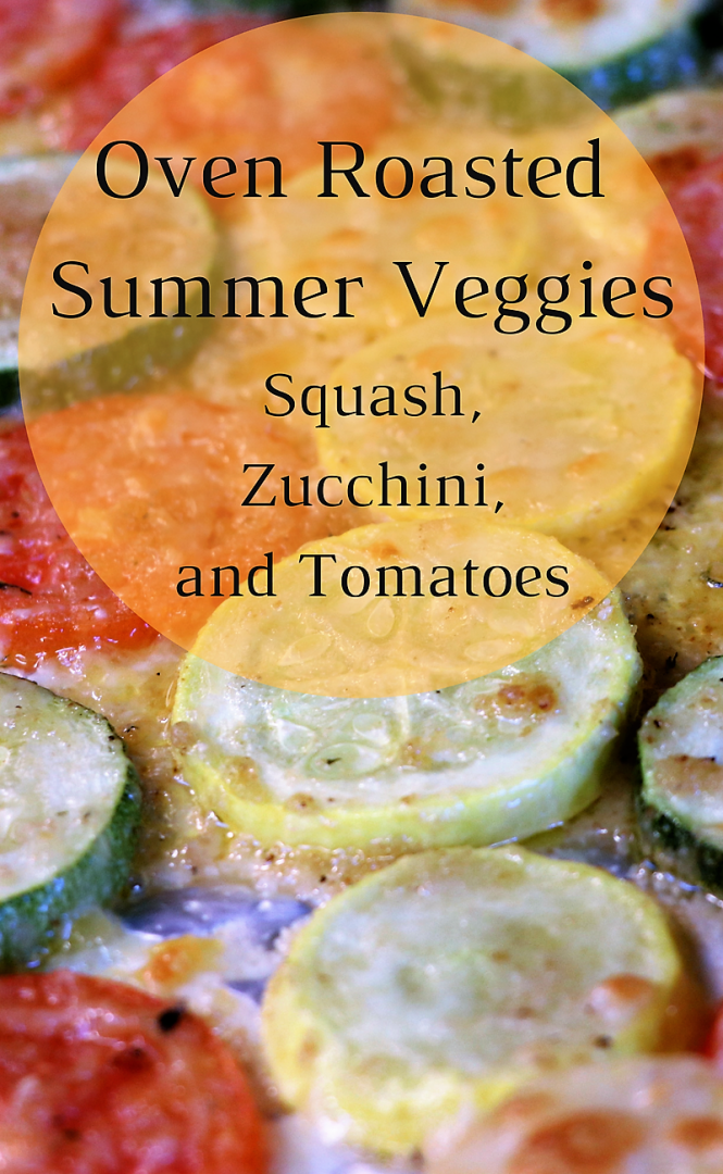 super simple oven roasted summer vegetables