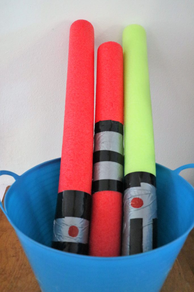 Easy Star Wars Party Ideas Dollar Tree Pool Noodle Light Sabers