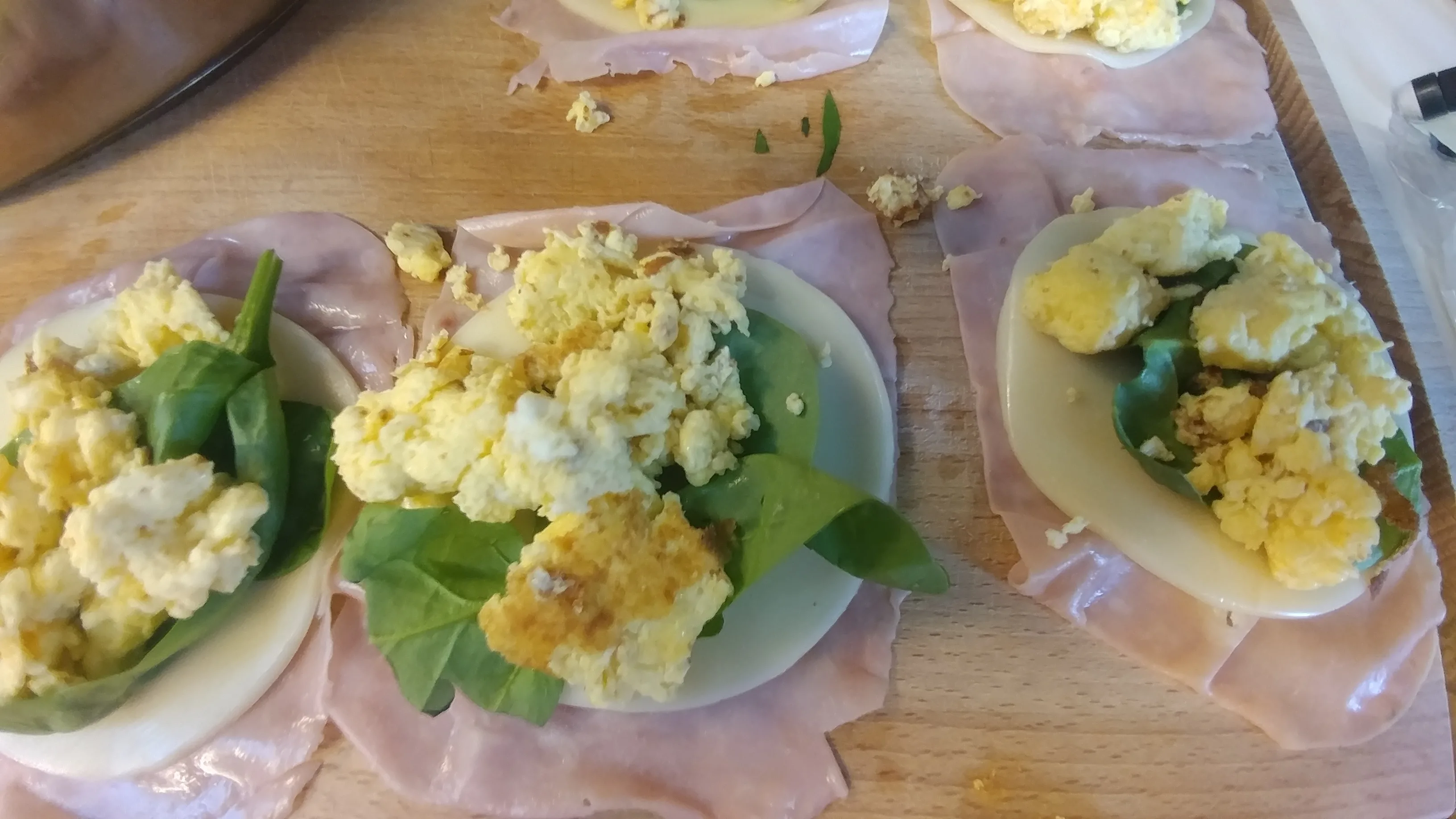 ham egg and cheese roll-ups