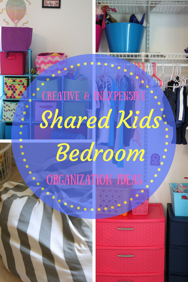 Creative & Inexpensive Shared Kids Room Organization Ideas