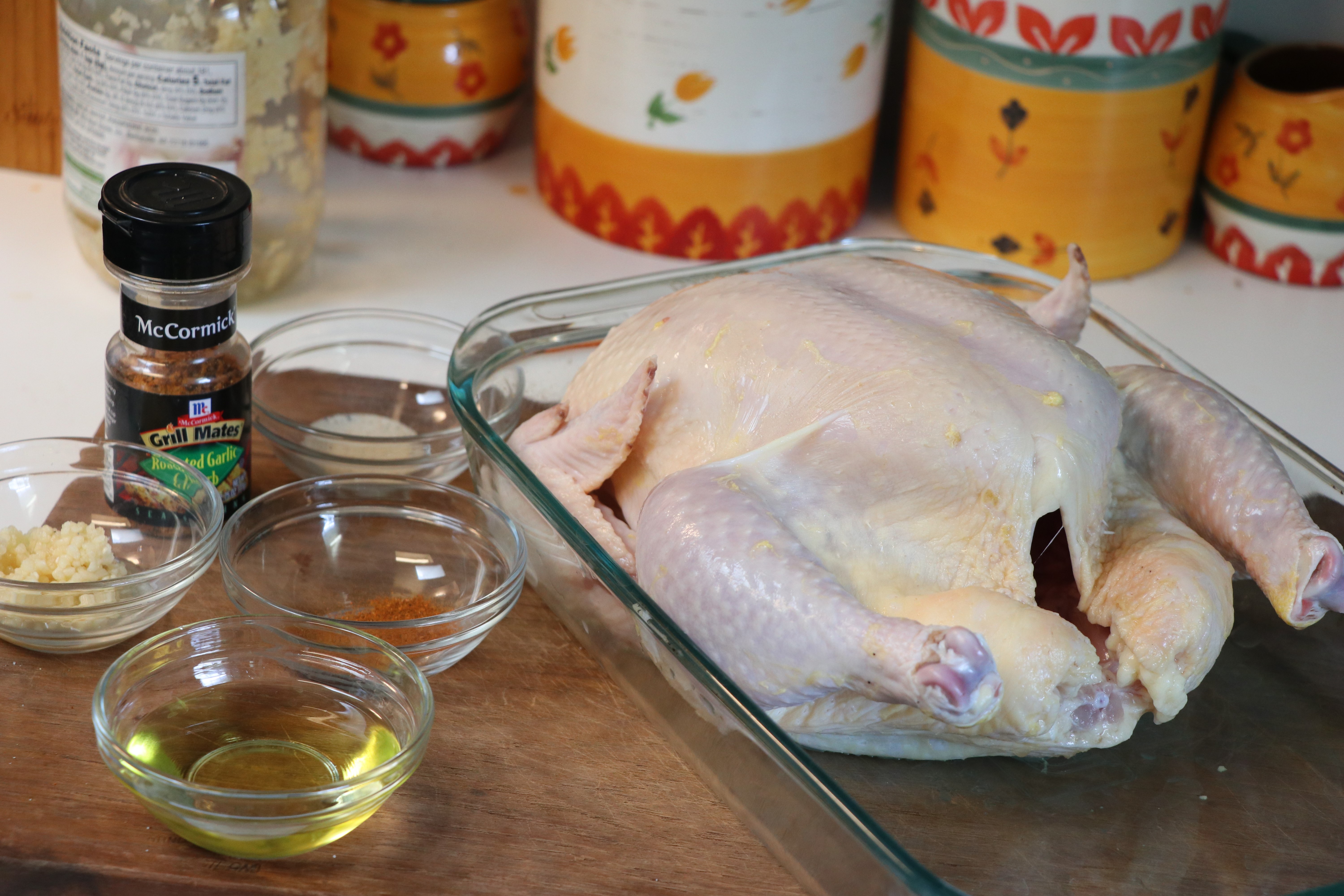 One Hour Oven Roasted Whole Chicken