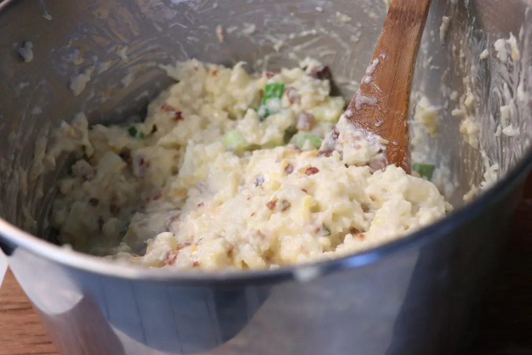 Keto Friendly Bacon and Cheese Loaded Cauliflower Casserole