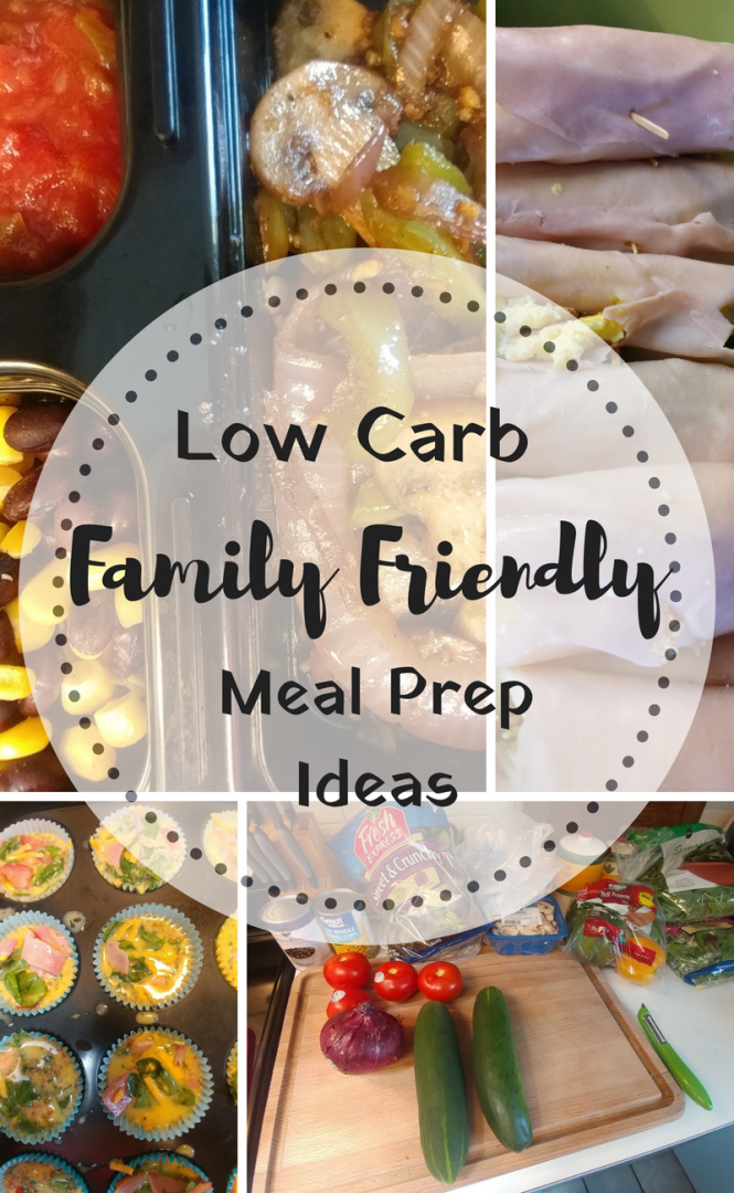 Family Friendly Low Carb Meal Prep Ideas for breakfast and lunch