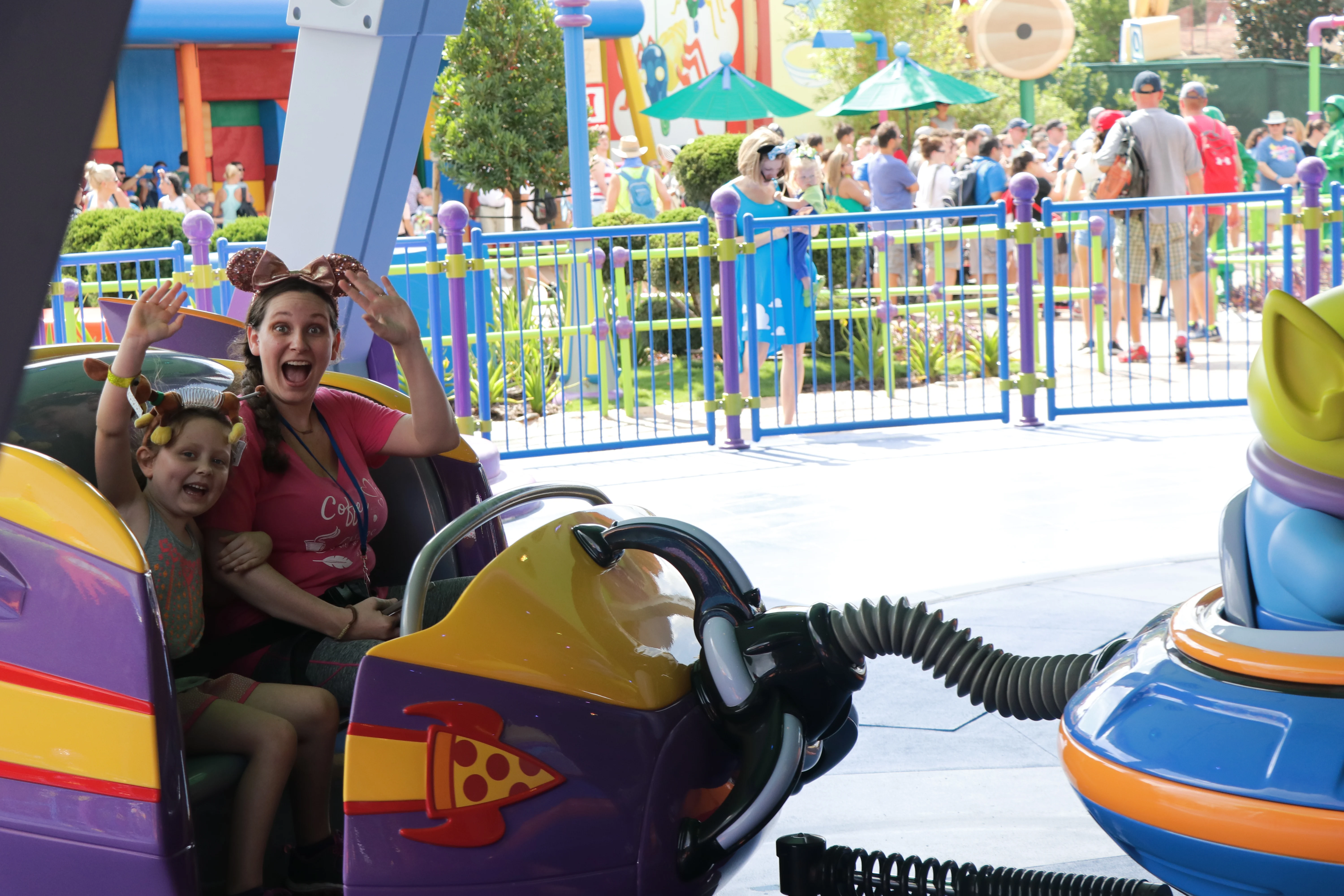 Disney's Toy Story Land alien swirling saucers