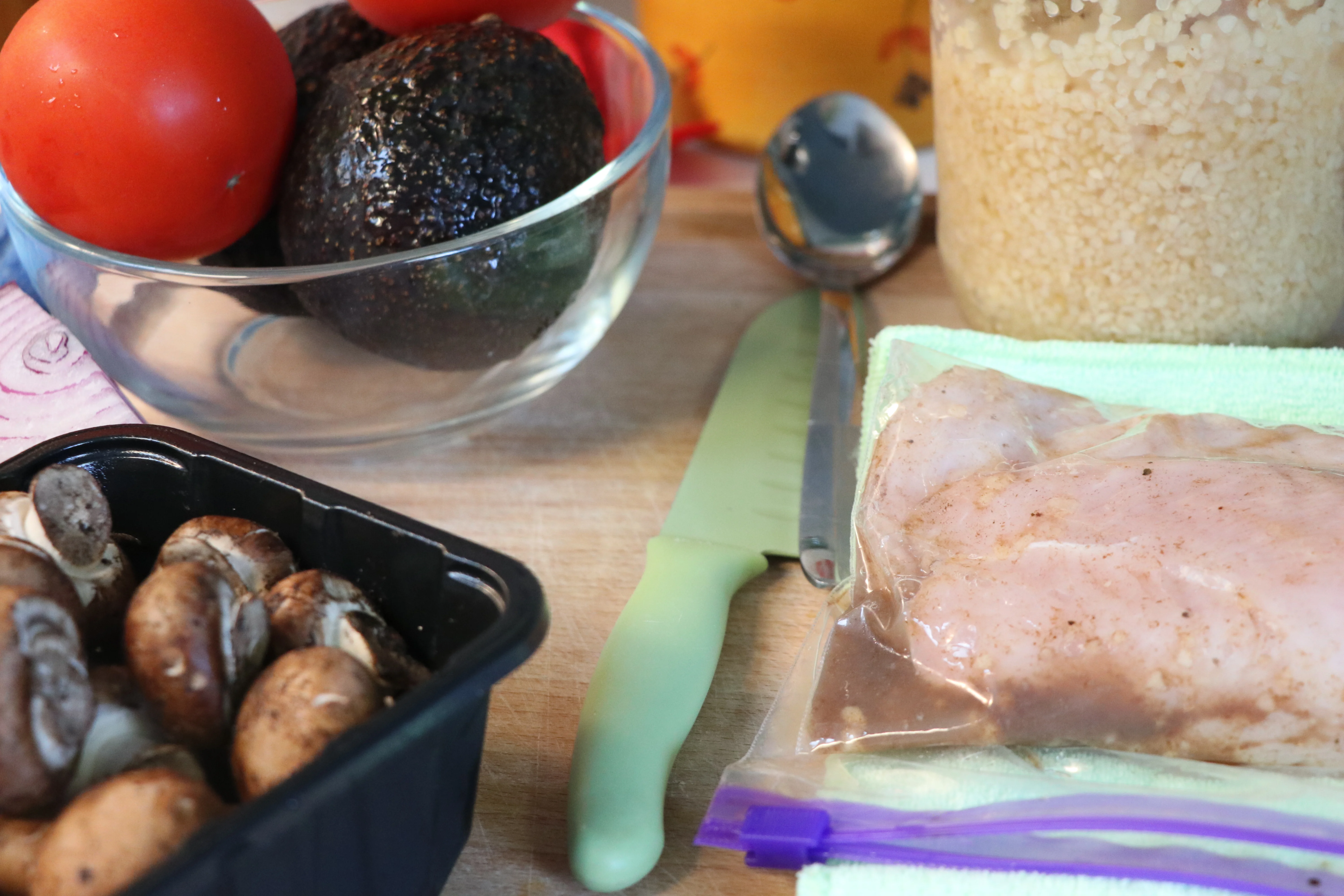 Balsamic Glazed Chicken With Avocado Salad