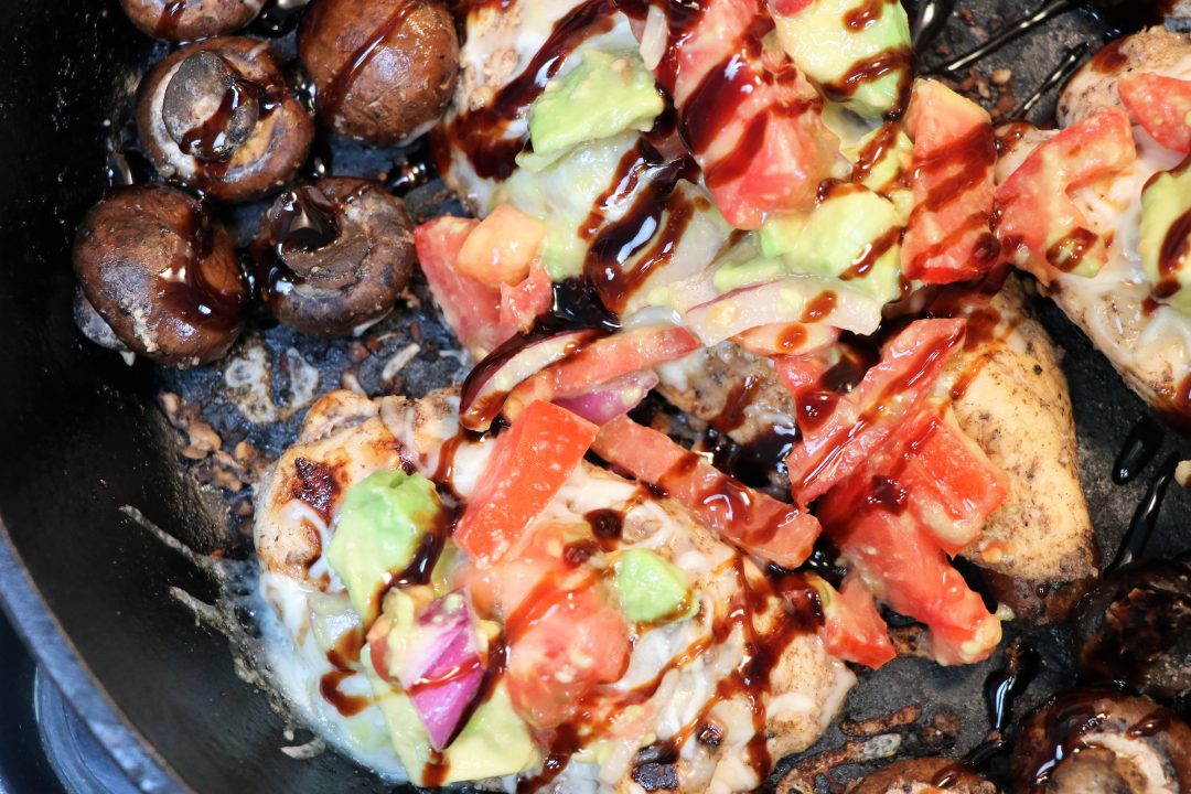 Balsamic Glazed Chicken With Avocado Salad