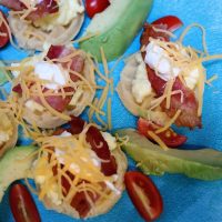 Mini Waffle Breakfast Tostadas