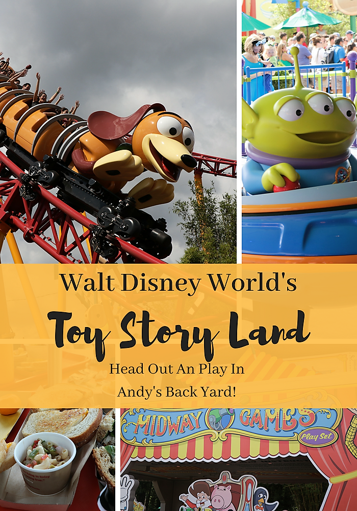 Disney's Toy Story Land: See all there is to see in Andy's back yard! A nostalgic trip back in time to the days when toys came alive and nothing was as big as our imagination. .