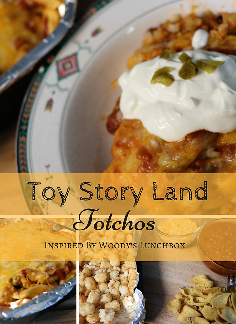 Toy Story Land Totchos. This Chili Cheese Tater Tot Casserole is so easy to make, and surprisingly delicious! Perfect for a budget weeknight dinner that adults, kids, and kids at heart will all love. 