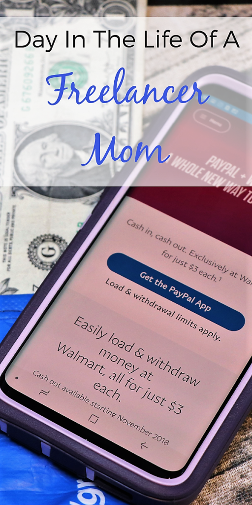 PayPal cash in cash out with Walmart. See how this freelancer mom manages her busy day with finances, kids, and unforeseen circumstances. #ad #PayPalCanDoThat 