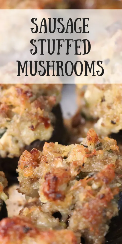 Sausage Stuffed Mushrooms #CookingWithOdoms #ad #collectiveBias