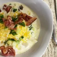 Loaded cauliflower casserole. Keto and Low Carb