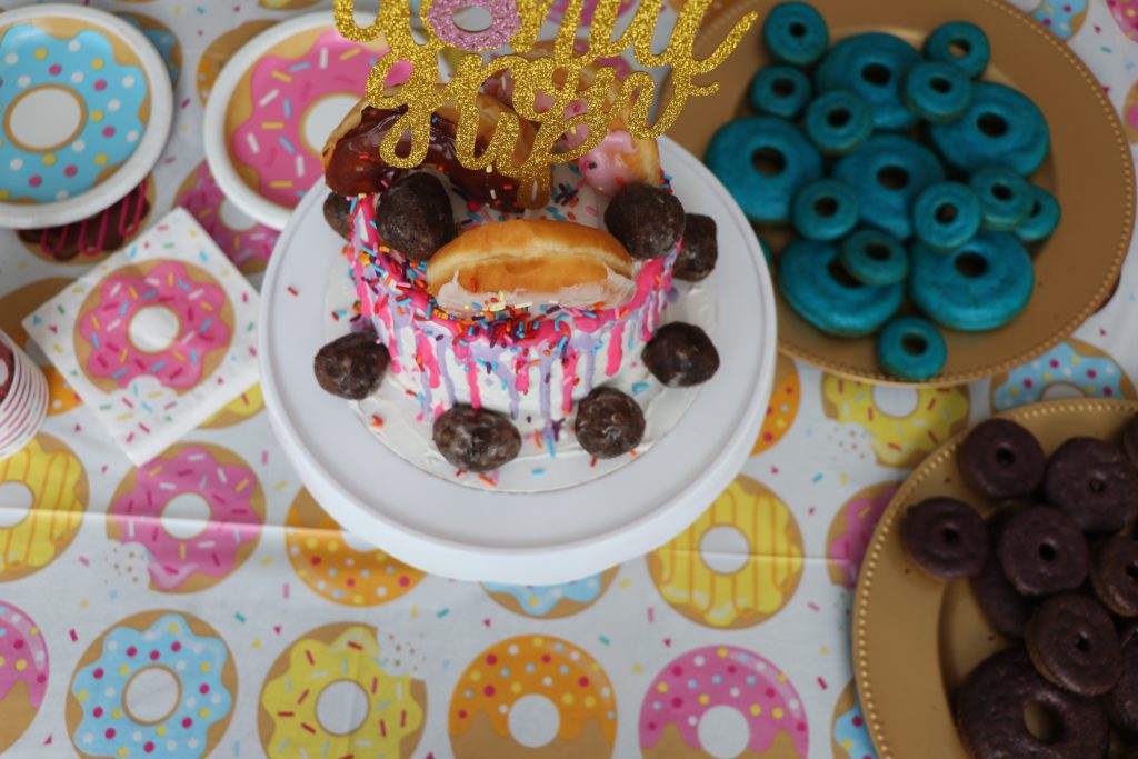 DIY Donut Drip Cake