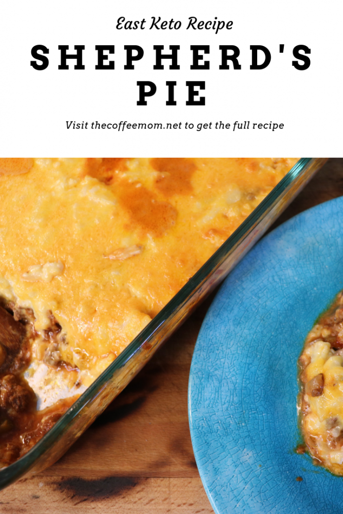 This easy to cook low carb keto shepherd's pie is a perfect family meal. Low carb comfort food! This keto dinner recipe is perfect for weeknights
