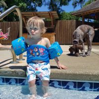 Toddler swim safety tips with SwimWays