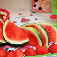 the perfect summer cookout with watermelon tray and easy sides