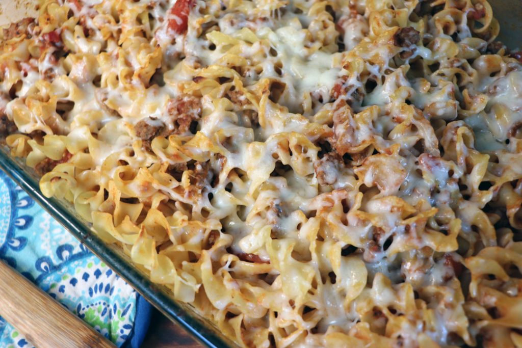 Easy beef noodle casserole