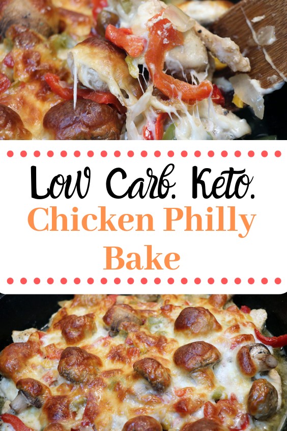  Looking for a quick and easy low carb, Keto friendly meal? This chicken Philly bake is delicious, simple, and a family favorite weeknight meal!
