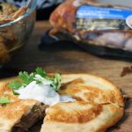 slow cooker pulled pork quesadilla