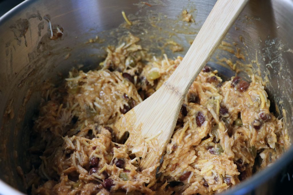 shredded chicken enchiladas with black beans