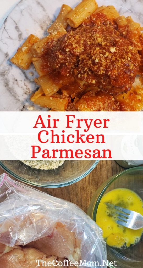 Air fryer chicken parm