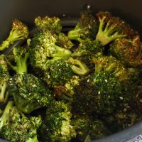 air fryer Asian broccoli