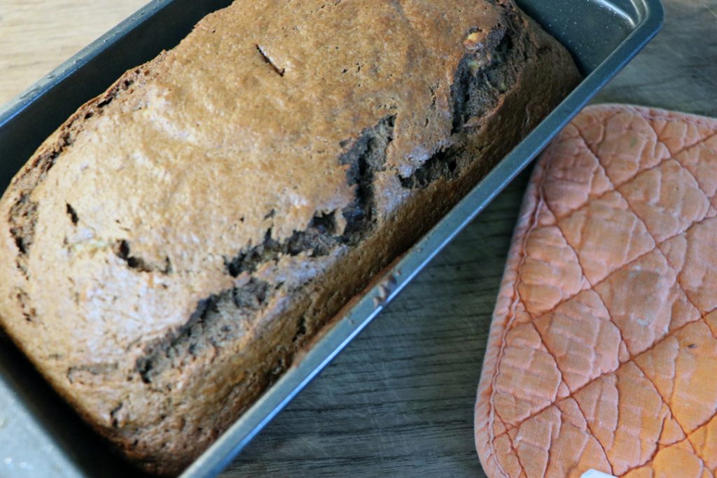 double chocolate banana bread loaf