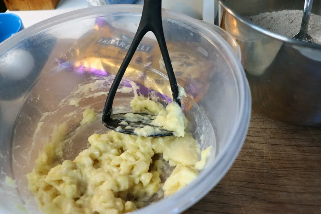 mashed bananas 