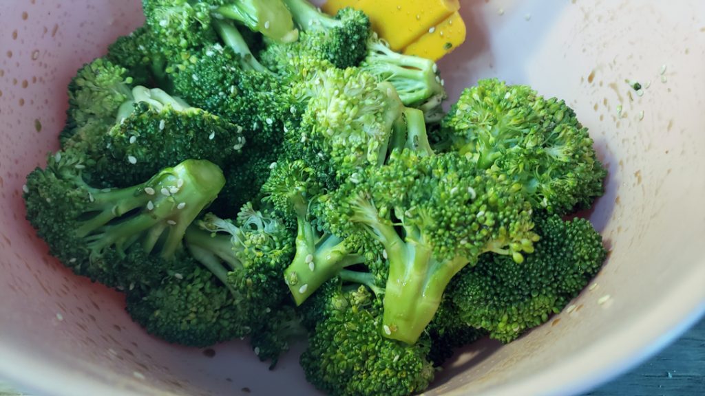 Asian broccoli air fryer recipe