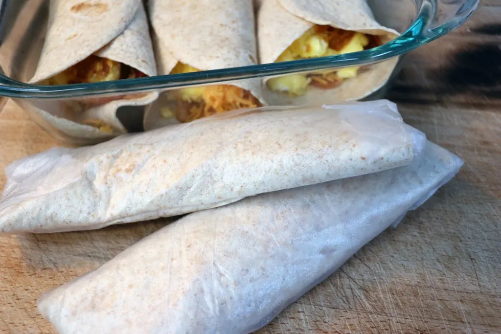 low carb make ahead breakfast burritos