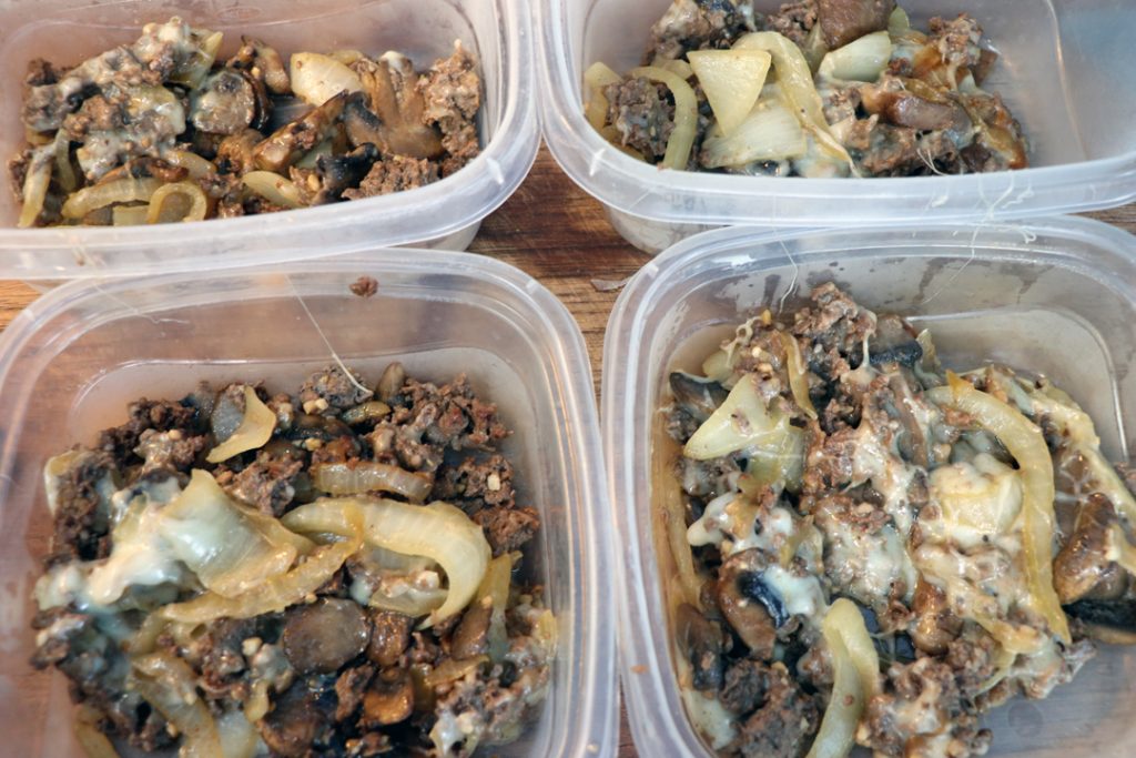 low carb philly cheesesteak meal prep