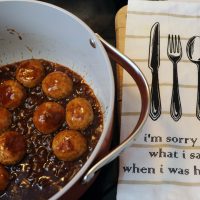 sweet and tangy meatballs