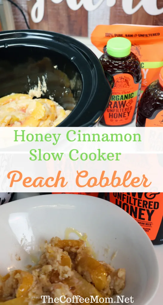 Warm, sweet, and deliciously simple, this slow cooker peach cobbler is the perfect dessert for busy days. Just toss it in a slow cooker with a few minimal ingredients, forget it for a few hours, and come back to a perfectly sweet honey cinnamon slow cooker treat.