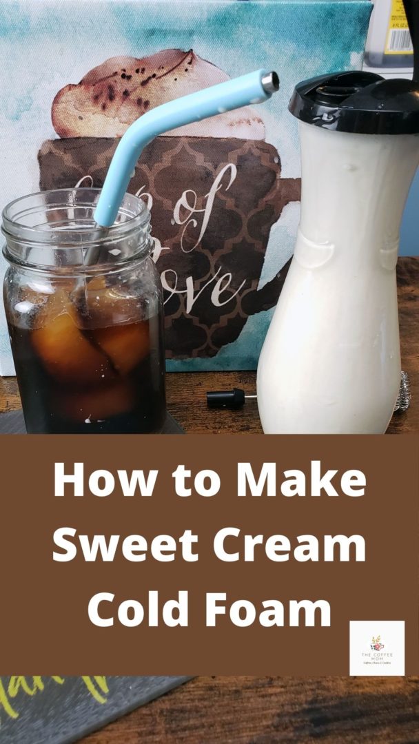 It isn’t hard to learn how to make sweet cream cold foam. All you need is five minutes, three ingredients, and a love of delicious coffee and sweet cold foam!